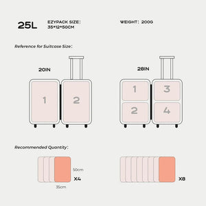 Sac de rangement sous vide de 25L en nylon imperméable et indéchirable "Flextailgear - VOLLYC EZYPACK" - Planète Rando