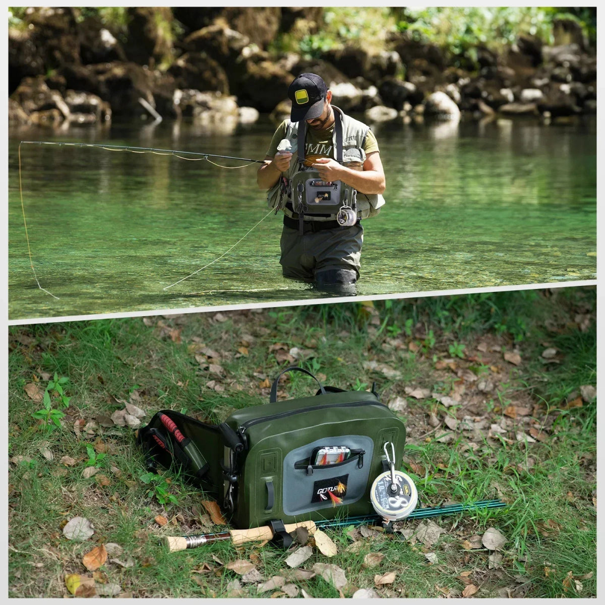 Sac de taille / sac banane étanche IPX8 et multifonctionnel "Goture - E11558" - Planète Rando