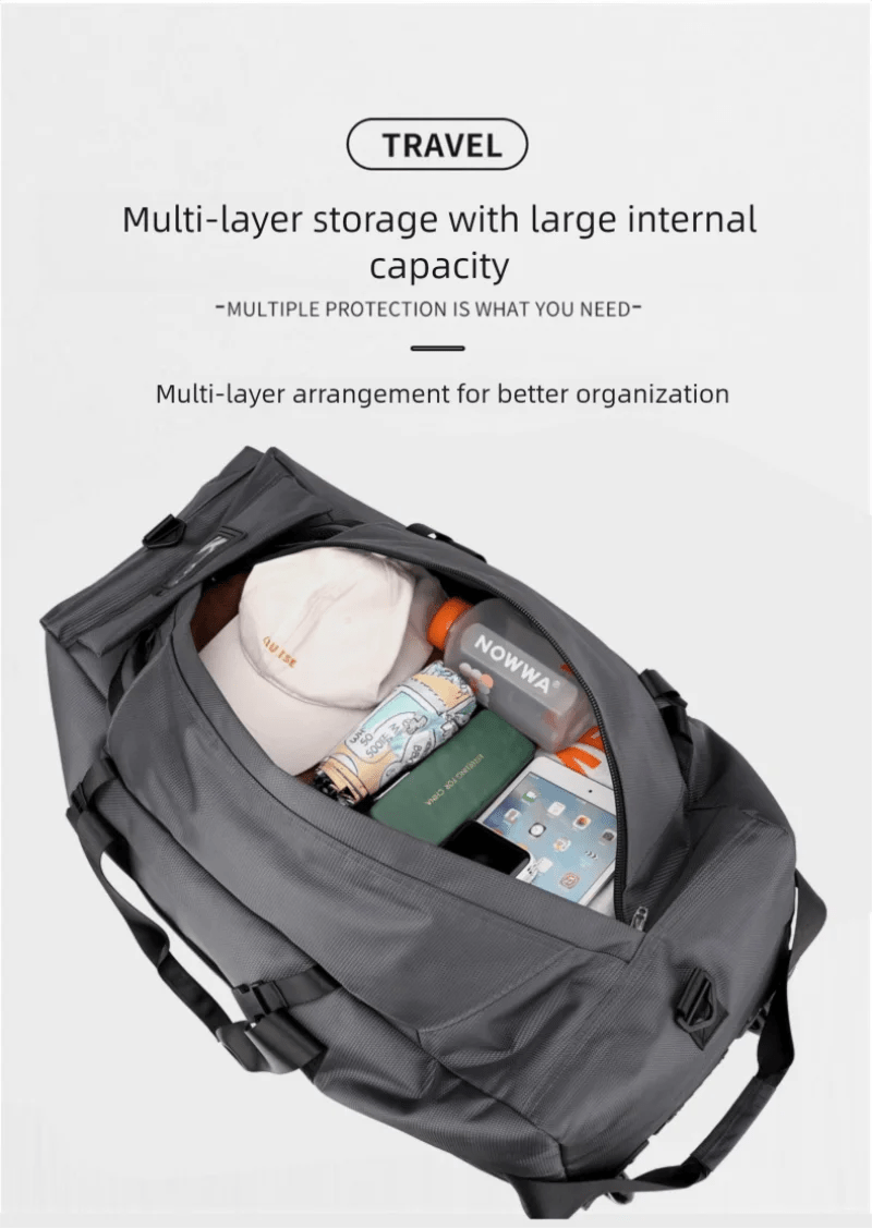 Sac de voyage à roulettes 80L pliable et résistant avec bandoulière pour le voyage "Snap Tactical - Duffle Bag" - Planète Rando