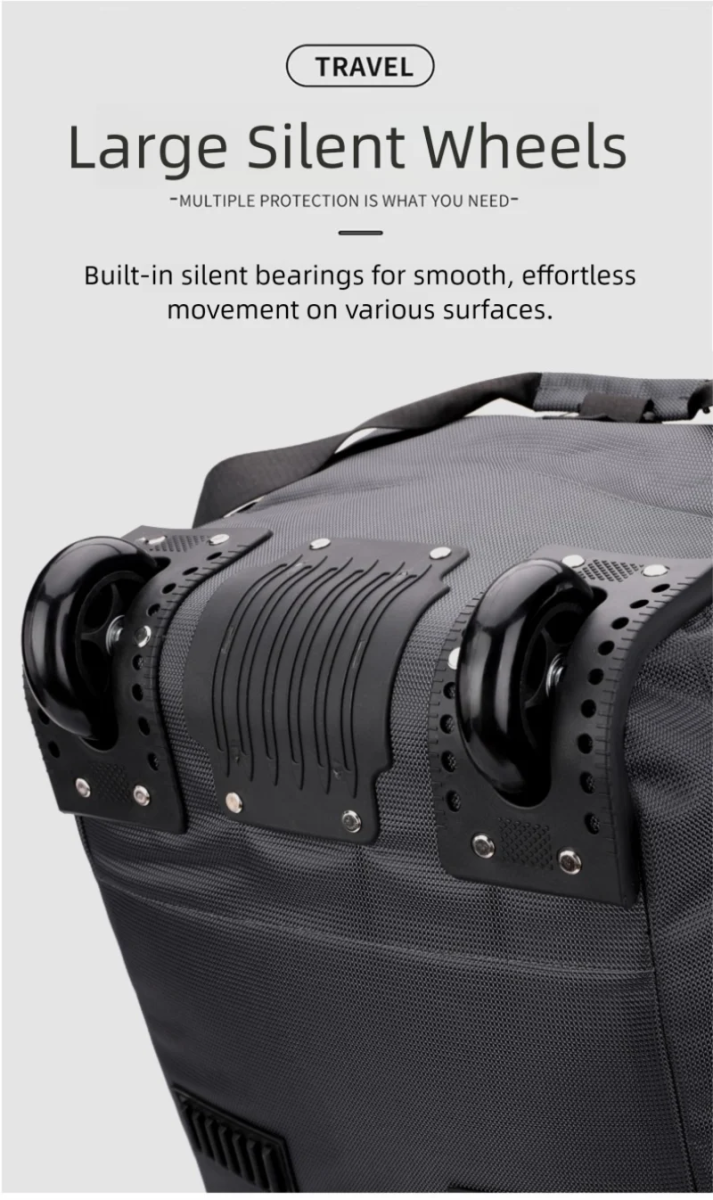 Sac de voyage à roulettes 80L pliable et résistant avec bandoulière pour le voyage "Snap Tactical - Duffle Bag" - Planète Rando