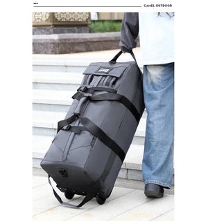 Sac de voyage à roulettes 80L pliable et résistant avec bandoulière pour le voyage "Snap Tactical - Duffle Bag" - Planète Rando