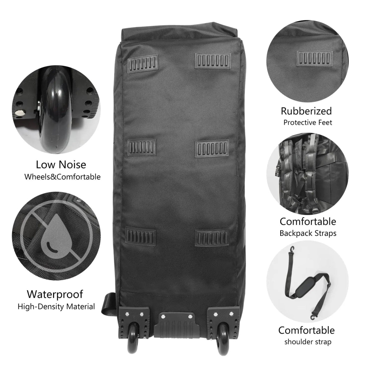 Sac de voyage à roulettes 80L pliable et résistant avec bandoulière pour le voyage "Snap Tactical - Duffle Bag" - Planète Rando