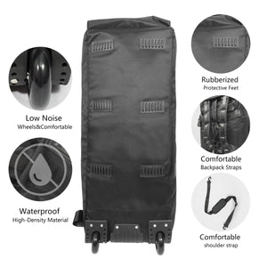 Sac de voyage à roulettes 80L pliable et résistant avec bandoulière pour le voyage "Snap Tactical - Duffle Bag" - Planète Rando