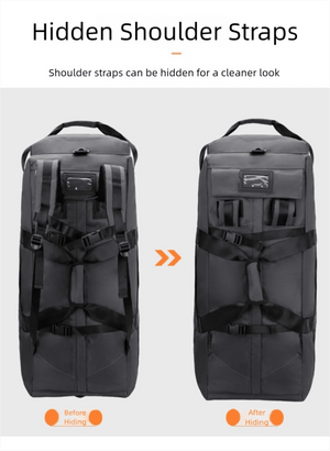 Sac de voyage à roulettes 80L pliable et résistant avec bandoulière pour le voyage "Snap Tactical - Duffle Bag" - Planète Rando