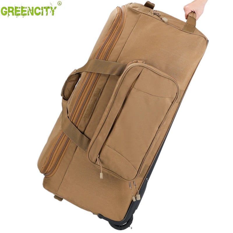 Sac de voyage tactique militaire à roulettes 128L "GREENCITY - LT20258" - Planète Rando
