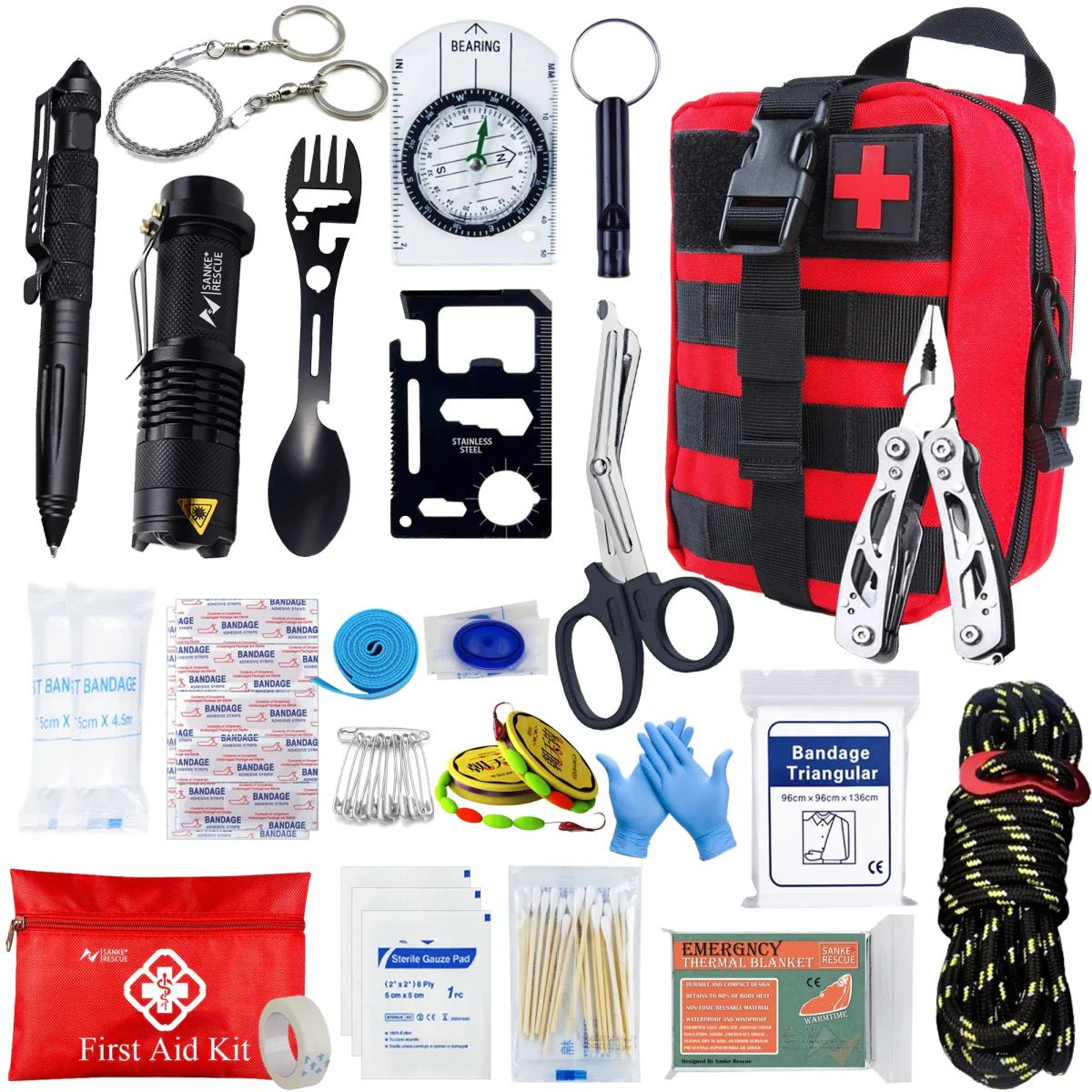 Sac d'évacuation / kit de secours 48H - 72H pour 1 personne "Planète - Rando - Survie Confort" - Planète Rando