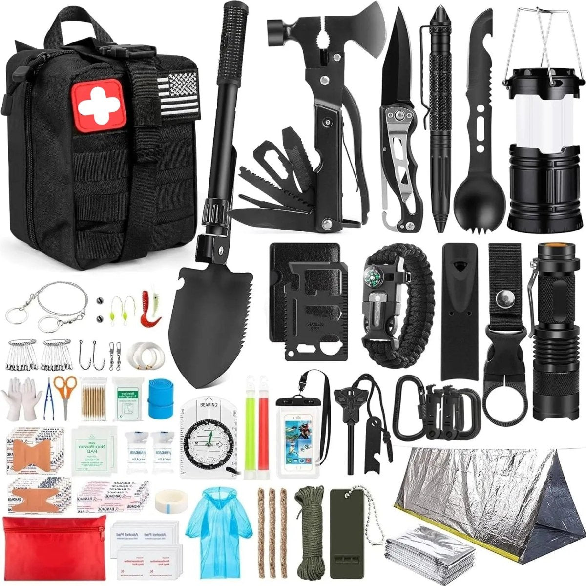 Sac d'évacuation / kit de secours 48H - 72H pour 1 personne "Planète - Rando - Survie Expert" - Planète Rando