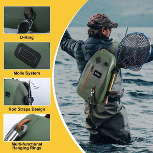 Sac multifonction étanche IPX8 pour l'observation et la pêche 13L "Goture - E11867" - Planète Rando