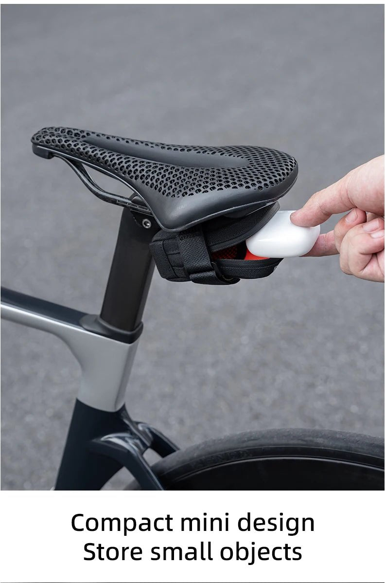 Sacoche de selle pour vélo, mini, léger, portable et tendance 45g "Rockbros - F006" - Planète Rando