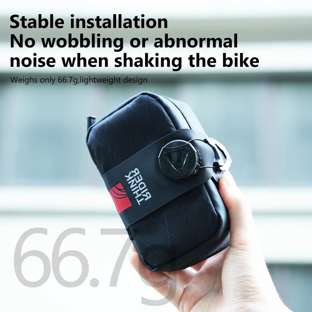 Sacoche de selle / trousse à outils arrière portable VTT/vélo de route 500ML "ThinkRider - Waterproof Tail Bag" - Planète Rando