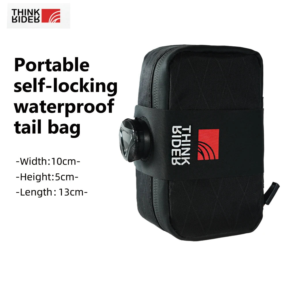 Sacoche de selle / trousse à outils arrière portable VTT/vélo de route 500ML "ThinkRider - Waterproof Tail Bag" - Planète Rando