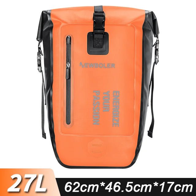 Sacoche de vélo étanche sur porte - bagage arrière de vélo 27L "NEWBOLER - BAG008" - Planète Rando