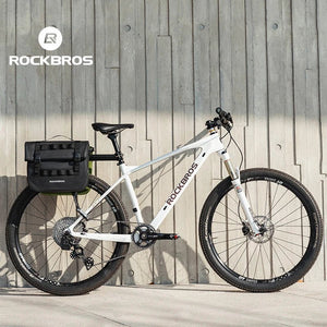 Sacoche de vélo multifonctionnelle 100% imperméable sur porte - bagage 15L "ROCKBROS - AS127" - Planète Rando
