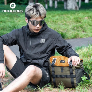 Sacoche imperméable avant de guidon pour vélo 13L à 24L extensible "ROCKBROS - 30110097001" - Planète Rando
