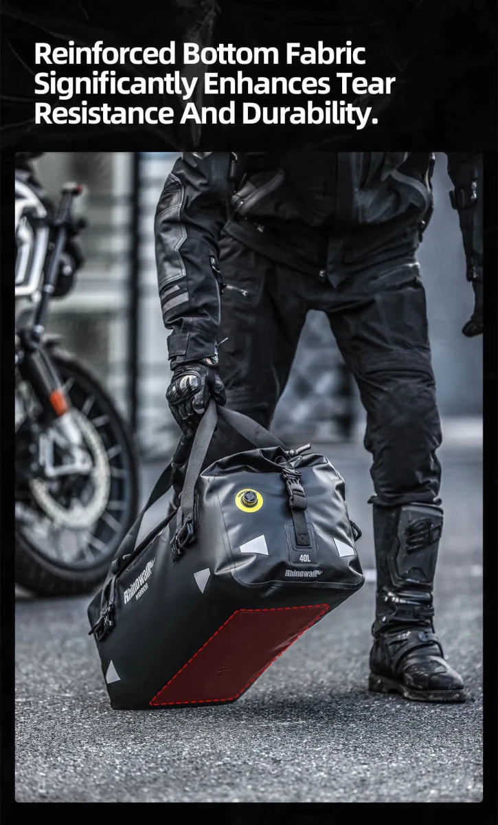 Sacoche latérale étanche de selle / porte - bagage 20L/40L/65L "Rhinowalk - "Warrior" - Planète Rando