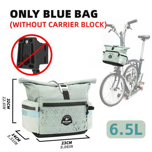 Sacoche / panier de guidon à fixation rapide avec housse de pluie 6,5L "Rhinowalk - Cosmopolis BCT0208" - Planète Rando