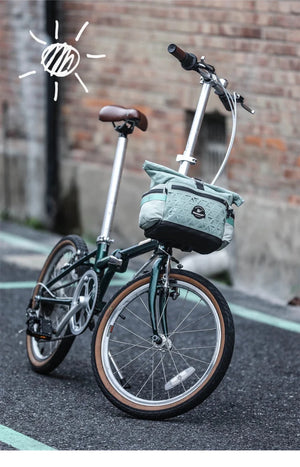 Sacoche / panier de guidon à fixation rapide avec housse de pluie 6,5L "Rhinowalk - Cosmopolis BCT0208" - Planète Rando