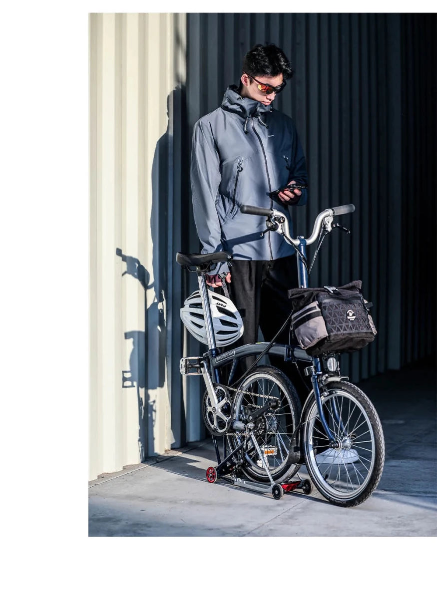 Sacoche / panier de guidon à fixation rapide avec housse de pluie 6,5L "Rhinowalk - Cosmopolis BCT0208" - Planète Rando