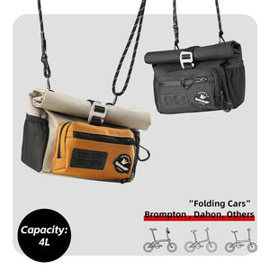 Sacoche / panier guidon pour vélo à fixation rapide 4L "Rhinowalk - Cosmopolis BCT0201" - Planète Rando