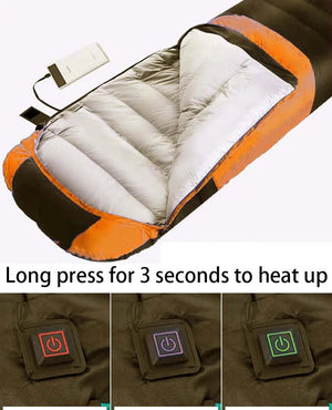 Sacs de couchage synthétique chauffant avec alimentation USB "DAWN TRIP - DM500" - Planète Rando