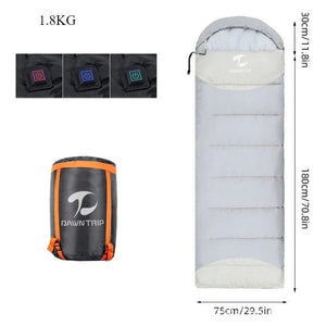 Sacs de couchage synthétique chauffant avec alimentation USB "DAWN TRIP - DM500" - Planète Rando