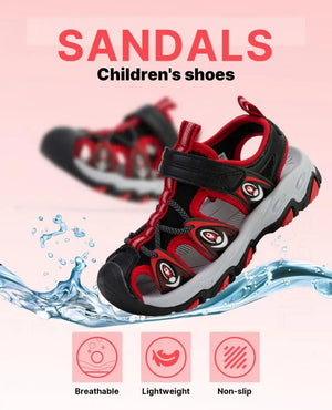 Sandales de plage pour enfant antidérapantes et respirantes avec scratch "Baasploa" - Planète Rando