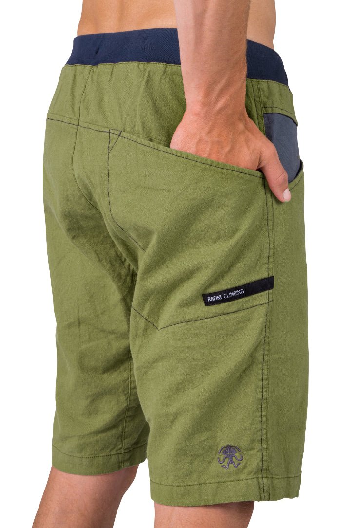 Short de randonnée estivale en lin, coton et d'élasthanne pour Homme "Rafiki − GNAR" - Planète Rando