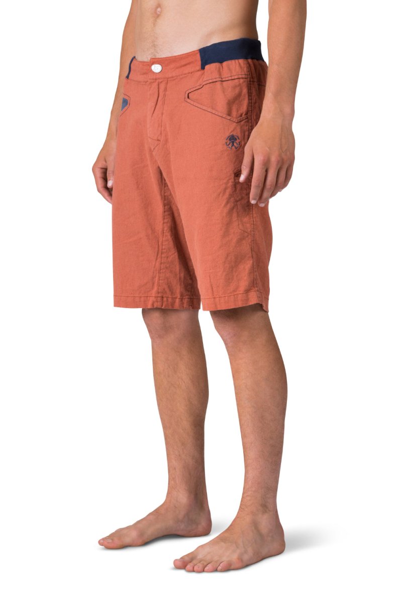 Short de randonnée estivale en lin, coton et d'élasthanne pour Homme "Rafiki − GNAR" - Planète Rando