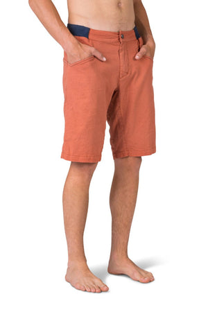 Short de randonnée estivale en lin, coton et d'élasthanne pour Homme "Rafiki − GNAR" - Planète Rando