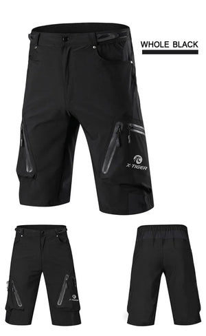 Short VTT / descente multi - poches respirant et déperlant pour adolescents et hommes "X - TIGER - MTBXT005" - Planète Rando