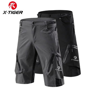 Short VTT / descente multi - poches respirant et déperlant pour adolescents et hommes "X - TIGER - MTBXT005" - Planète Rando