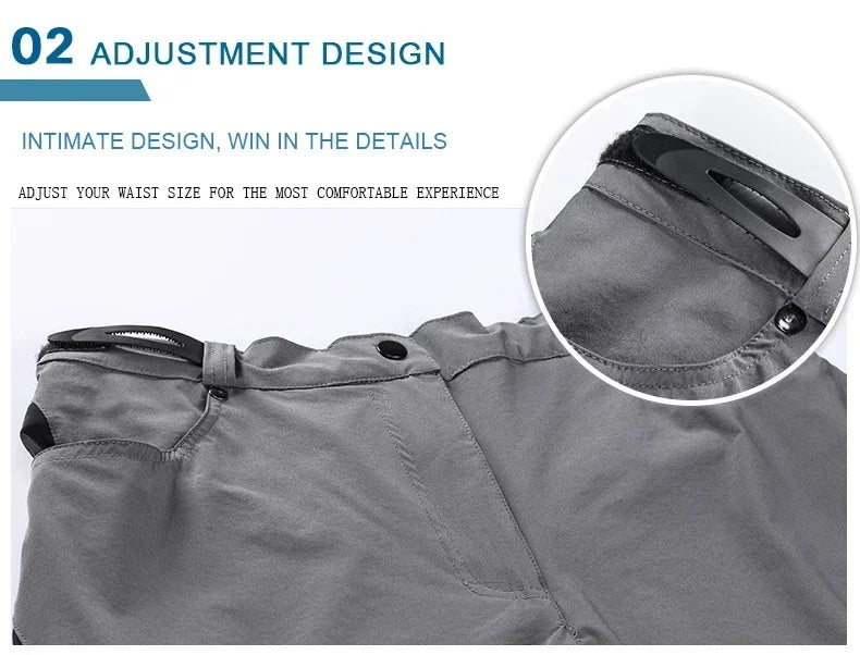 Short VTT / descente multi - poches respirant et déperlant pour adolescents et hommes "X - TIGER - MTBXT005" - Planète Rando