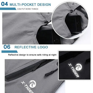 Short VTT / descente multi - poches respirant et déperlant pour adolescents et hommes "X - TIGER - MTBXT005" - Planète Rando