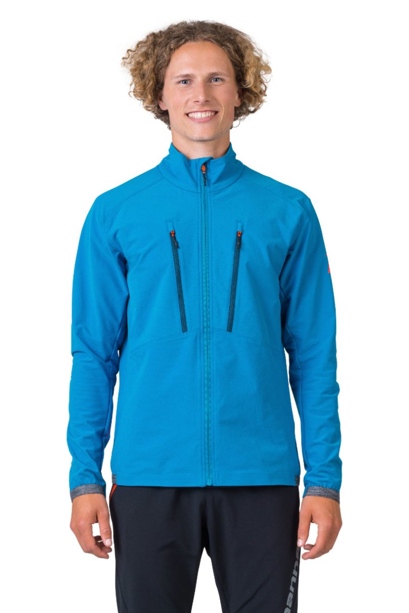 Softshell en tissu hydrofuge polyamide DWR avec technologie AFT Double Weave Thermo "Hannah − KASH" - Planète Rando