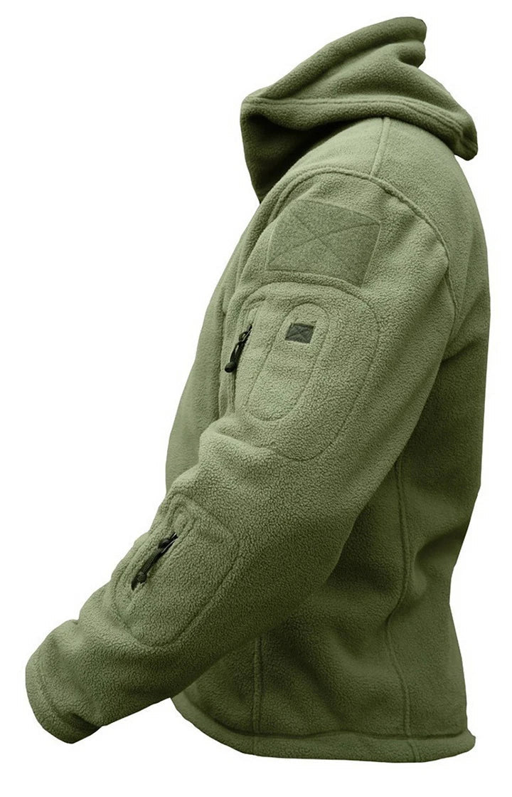 Softshell / polaire à capuche tactique et imperméable pour homme "TACVASEN - TJ004" - Planète Rando