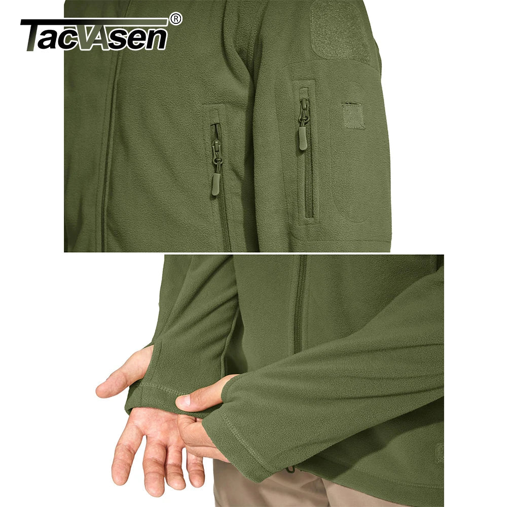 Softshell / polaire à capuche tactique et imperméable pour homme "TACVASEN - TJ004" - Planète Rando