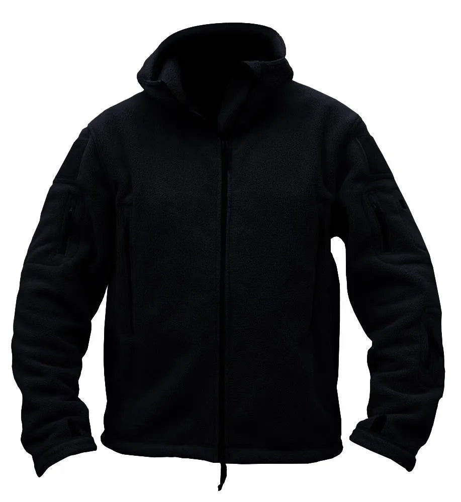 Softshell / polaire à capuche tactique et imperméable pour homme "TACVASEN - TJ004" - Planète Rando