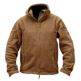 Softshell / polaire à capuche tactique et imperméable pour homme "TACVASEN - TJ004" - Planète Rando