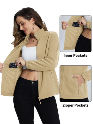 Softshell / polaire avec poches zippées pour femme "TACVASEN - TJ602" - Planète Rando
