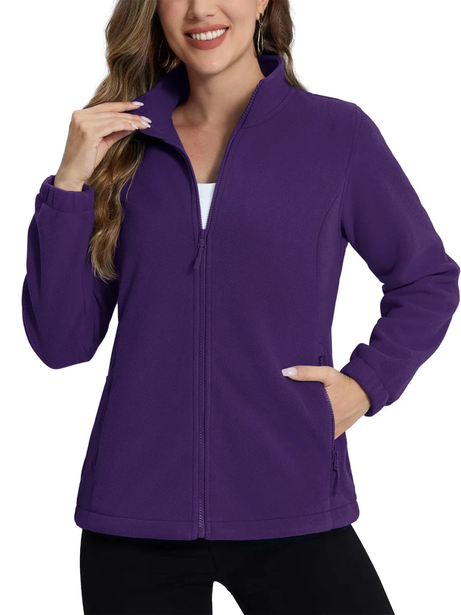 Softshell / polaire avec poches zippées pour femme "TACVASEN - TJ602" - Planète Rando