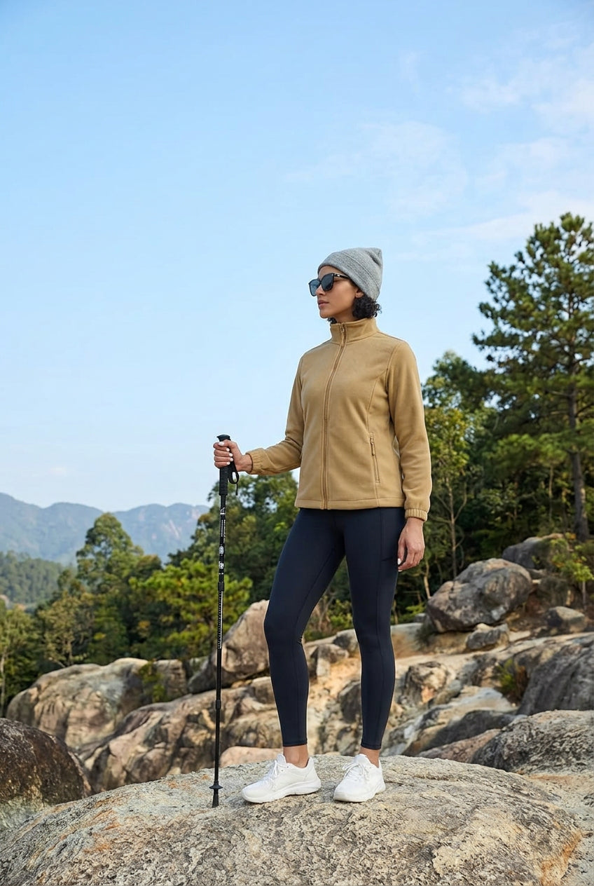 Softshell / polaire avec poches zippées pour femme "TACVASEN - TJ602" - Planète Rando