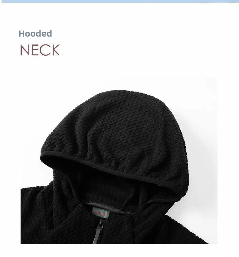Softshell / polaire en peluche cationique à capuche à manches longues, respirant "Planete Rando - Flexstorm Fx105" - Planète Rando