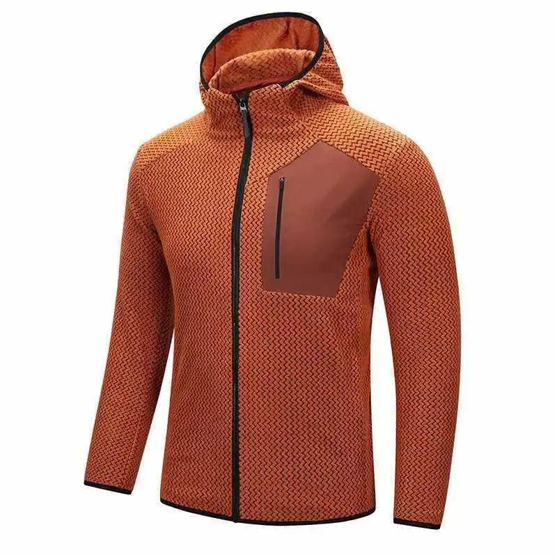 Softshell / polaire en peluche cationique à capuche à manches longues, respirant "Planete Rando - Flexstorm Fx105" - Planète Rando