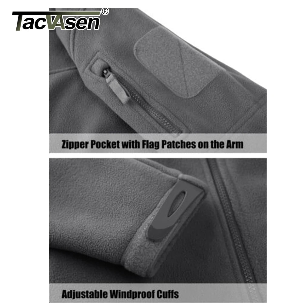 Softshell thermique / veste polaire avec poches zippées "TACVASEN - TJ568" - Planète Rando