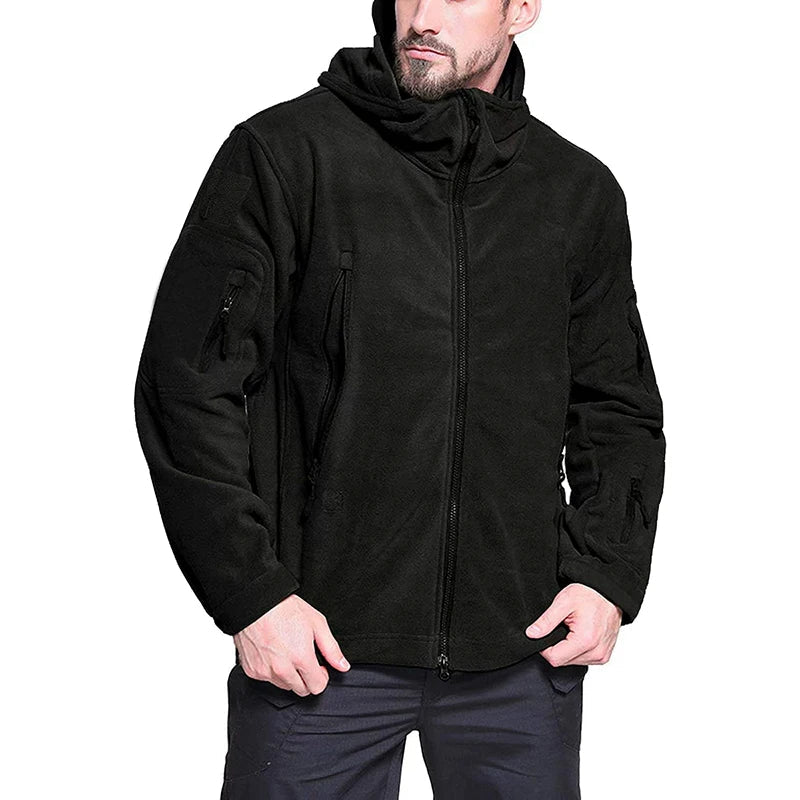Softshell thermique / veste polaire tactique d'hiver pour homme "TACVASEN - LSTJ410" - Planète Rando