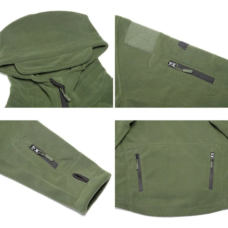 Softshell thermique / veste polaire tactique d'hiver pour homme "TACVASEN - LSTJ410" - Planète Rando