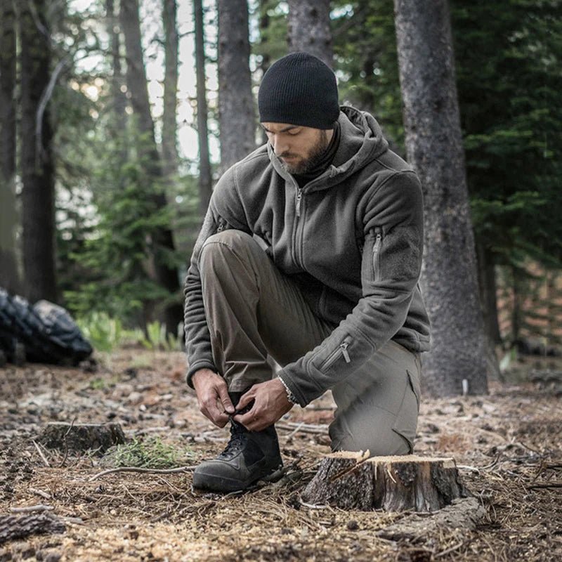 Softshell thermique / veste polaire tactique d'hiver pour homme "TACVASEN - LSTJ410" - Planète Rando