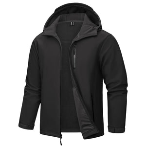 Softshell / veste en polaire imperméable à capuche pour homme "TACVASEN - TJ659" - Planète Rando