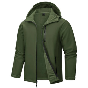 Softshell / veste en polaire imperméable à capuche pour homme "TACVASEN - TJ659" - Planète Rando