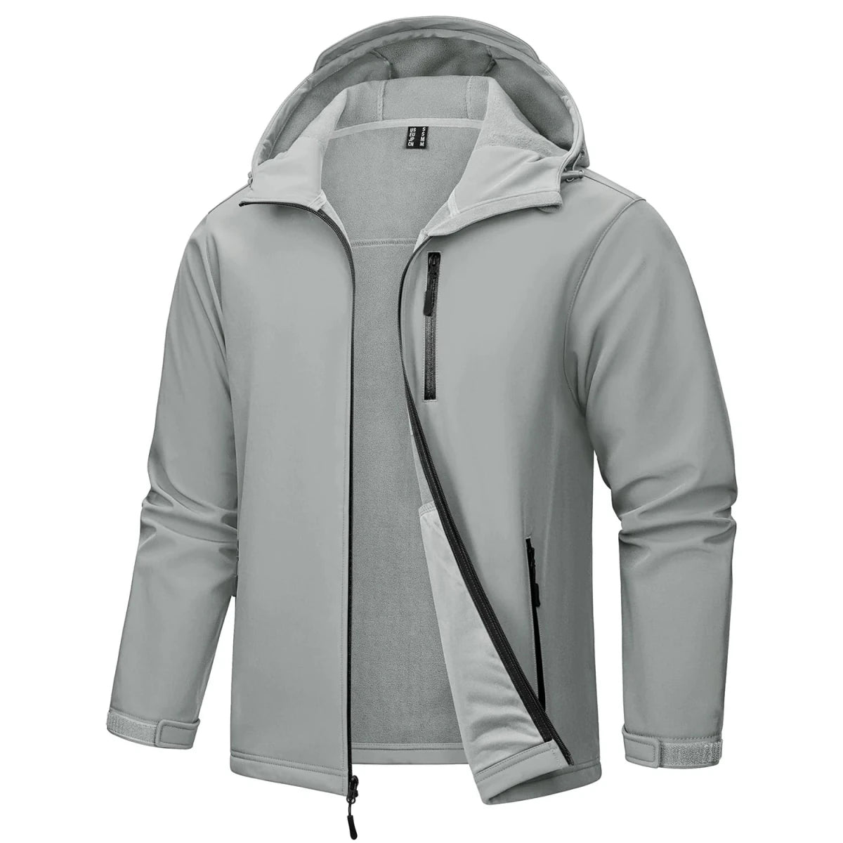 Softshell / veste en polaire imperméable à capuche pour homme "TACVASEN - TJ659" - Planète Rando